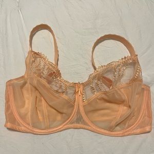 Peach colored Wacoal bra